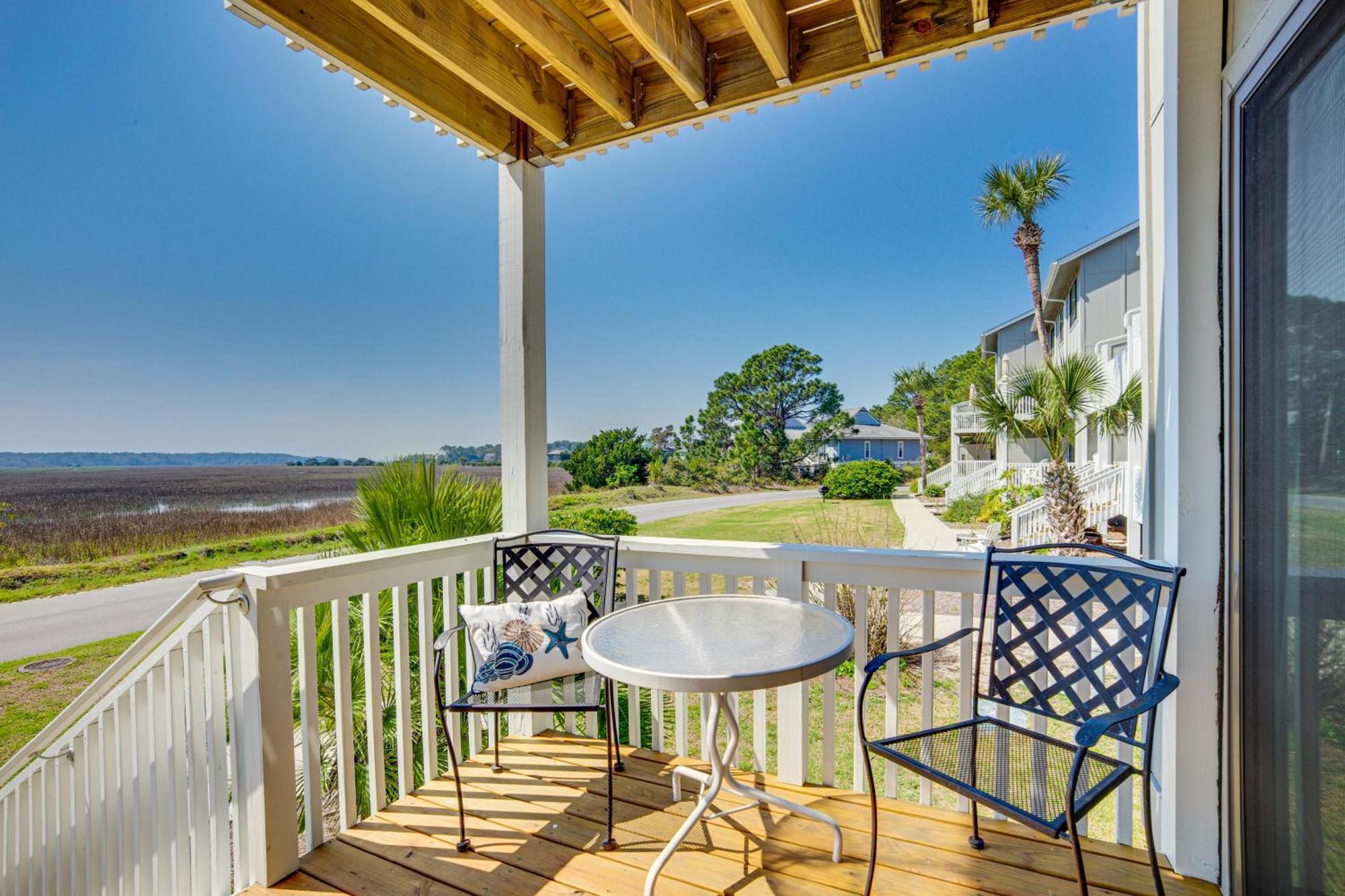 Harbor Island Condo With Deck - Steps To Beach! Oceanmarsh Subdivision Buitenkant foto