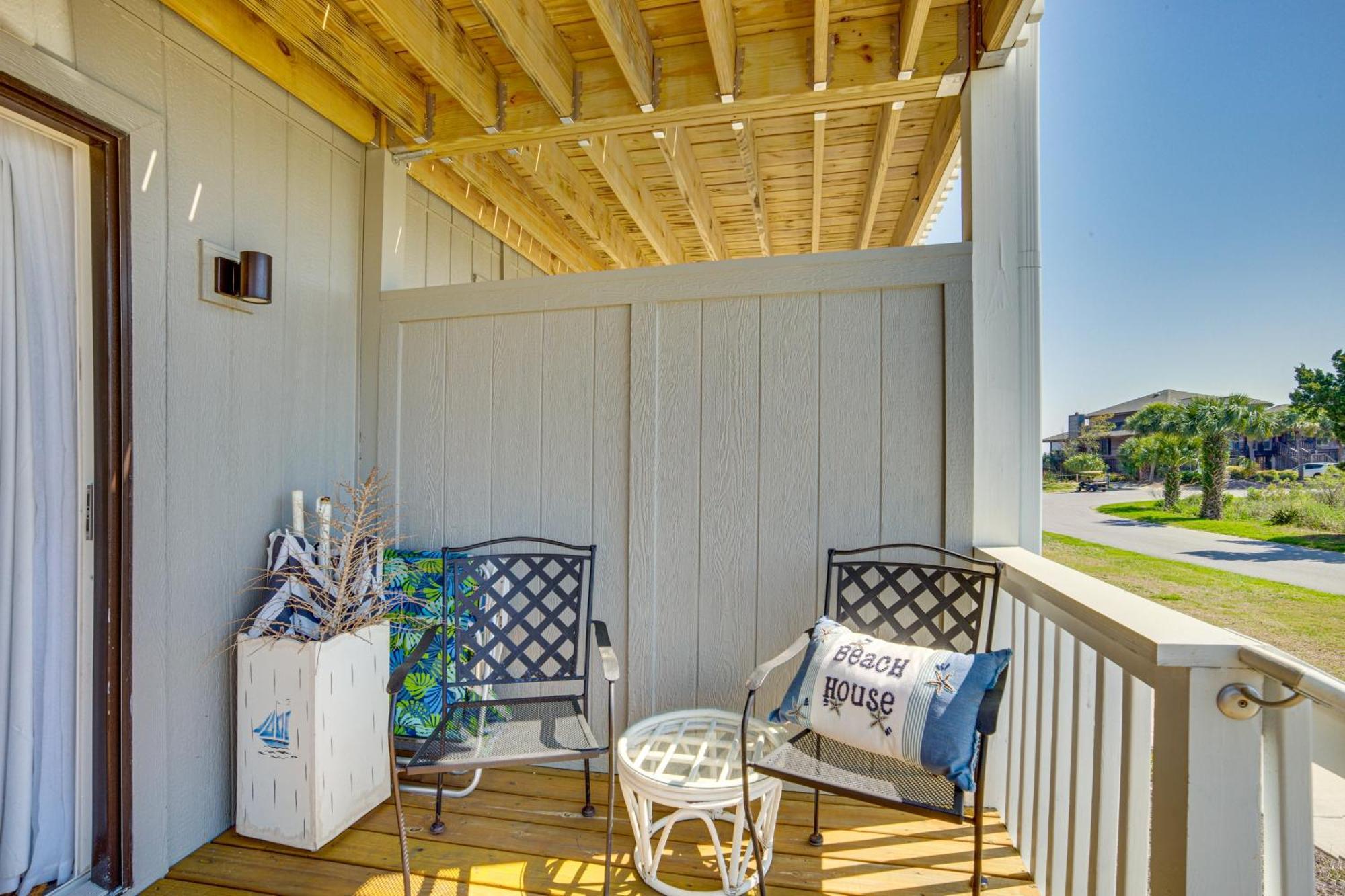 Harbor Island Condo With Deck - Steps To Beach! Oceanmarsh Subdivision Buitenkant foto